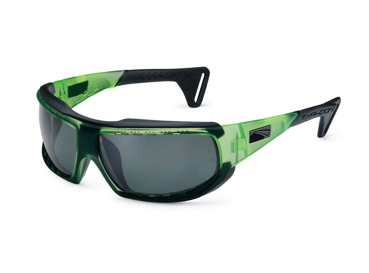 TYPHOON CLX - TRANSPARENT GREEN - BLACK - SMOKE LENSES