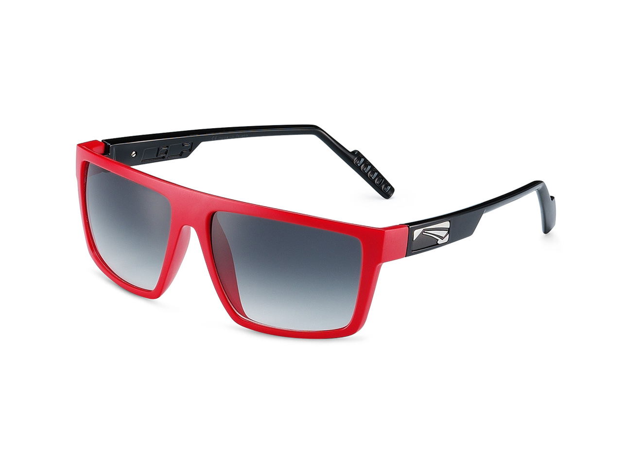 TWIST Matt Red Gloss Black Gradient Smoke Lenses