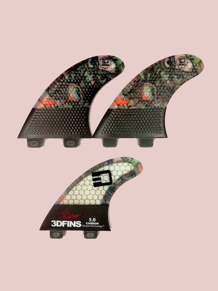 Quillas 3DFins MoonRakerr XDS Serie Darkside Carbono Wise Owl 5,0